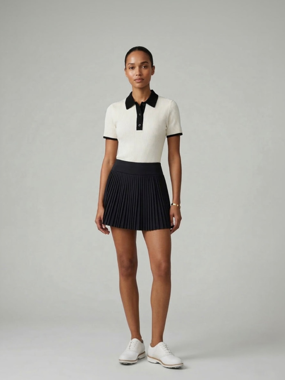 Radmor Golf Hannah Pleated Skort - Navy Blue Graphite, Small